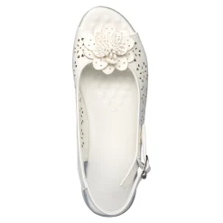 Sandalen|Die moderne Hausfrau Komfort-Sandalette „Rose“ weiß