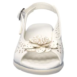 Sandalen|Die moderne Hausfrau Komfort-Sandalette „Rose“ weiß