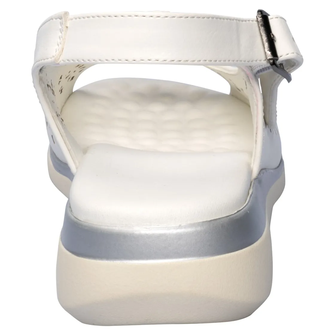 Sandalen|Die moderne Hausfrau Komfort-Sandalette „Rose“ weiß