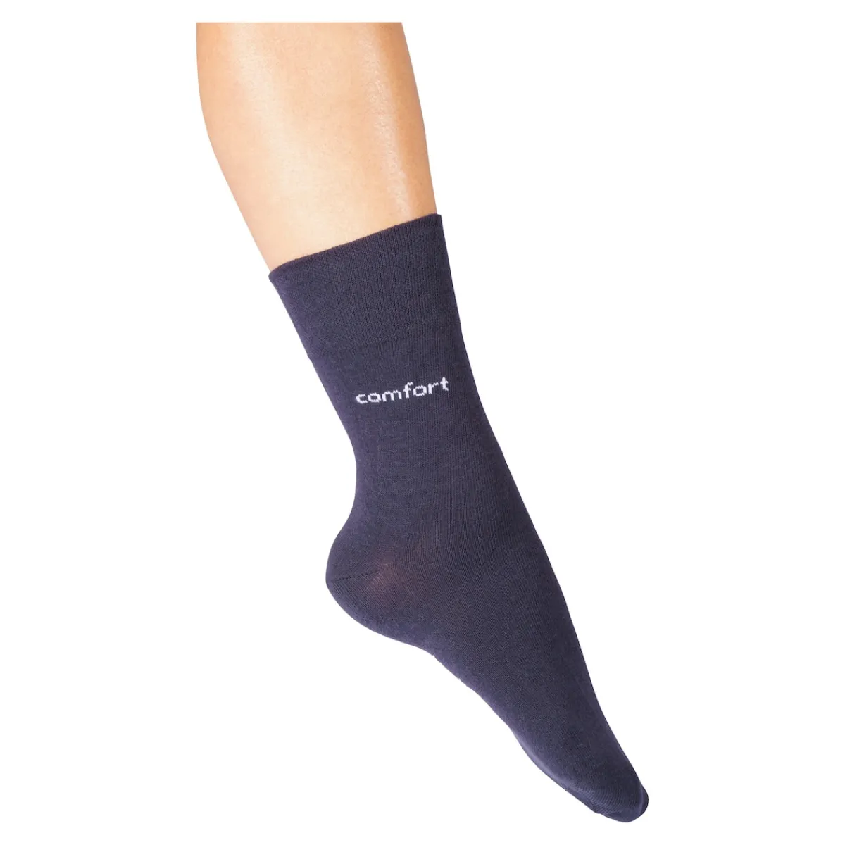 Die moderne Hausfrau Komfort-Socken, 2 Paar marine