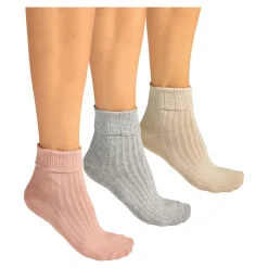 Socken|Die moderne Hausfrau Komfort-Umschlagsocken, 3 Paar