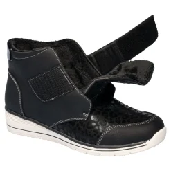 Stiefeletten|Die moderne Hausfrau Komfort-Wärmestiefelette „Leo“ schwarz