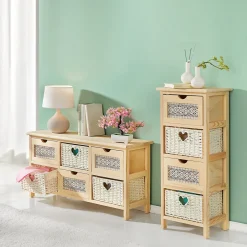 Schränke & Regale·Kommoden|Die moderne Hausfrau Kommode "Romantik" 80x41x25 cm