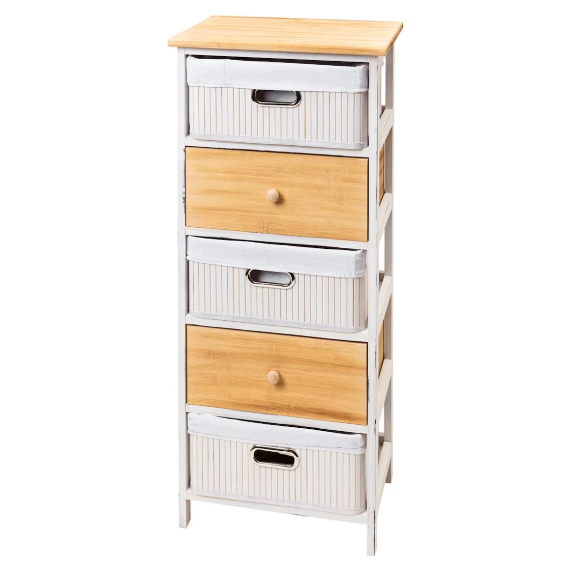 Schränke & Regale·Kommoden|Die moderne Hausfrau Kommode „Rustiko“ 5 Fächer