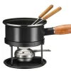 Fonduetöpfe & -Sets|Die moderne Hausfrau Käsefondue Set, Edelstahl 18/0 -