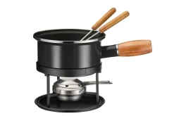 Fonduetöpfe & -Sets|Die moderne Hausfrau Käsefondue Set, Edelstahl 18/0 -