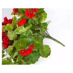 Kunstpflanzen|Die moderne Hausfrau Kunstblume "Hängegeranie" rot