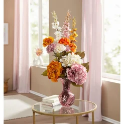 Herbstdekoration|Kunstpflanzen|Die moderne Hausfrau Kunstblumen "Hortensie", 3 Stück