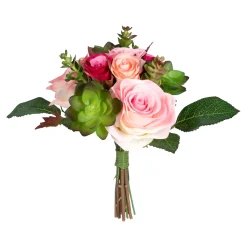 Kunstpflanzen|Frühlingsdekoration|Die moderne Hausfrau Kunstblumenstrauß "Rosen"