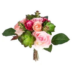 Kunstpflanzen|Frühlingsdekoration|Die moderne Hausfrau Kunstblumenstrauß "Rosen"