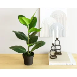 Kunstpflanzen|Die moderne Hausfrau Kunstpflanze „Gummibaum“