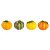Dekofiguren|Herbstdekoration|Die moderne Hausfrau Kunststein-Deko-Kürbisse, 4 Stück
