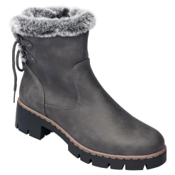 Stiefeletten|Die moderne Hausfrau Kuschel-Boot „Beate“ grau