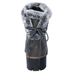 Stiefeletten|Die moderne Hausfrau Kuschel-Boot „Beate“ grau