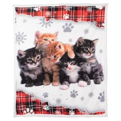 Kuscheldecken|Wellness-Freunde|Die moderne Hausfrau Kuscheldecke ­„Katzen-Kindergarten“