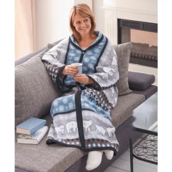 Kuscheldecken|Wellness-Freunde|Die moderne Hausfrau Kuscheldecke mit Ärmeln