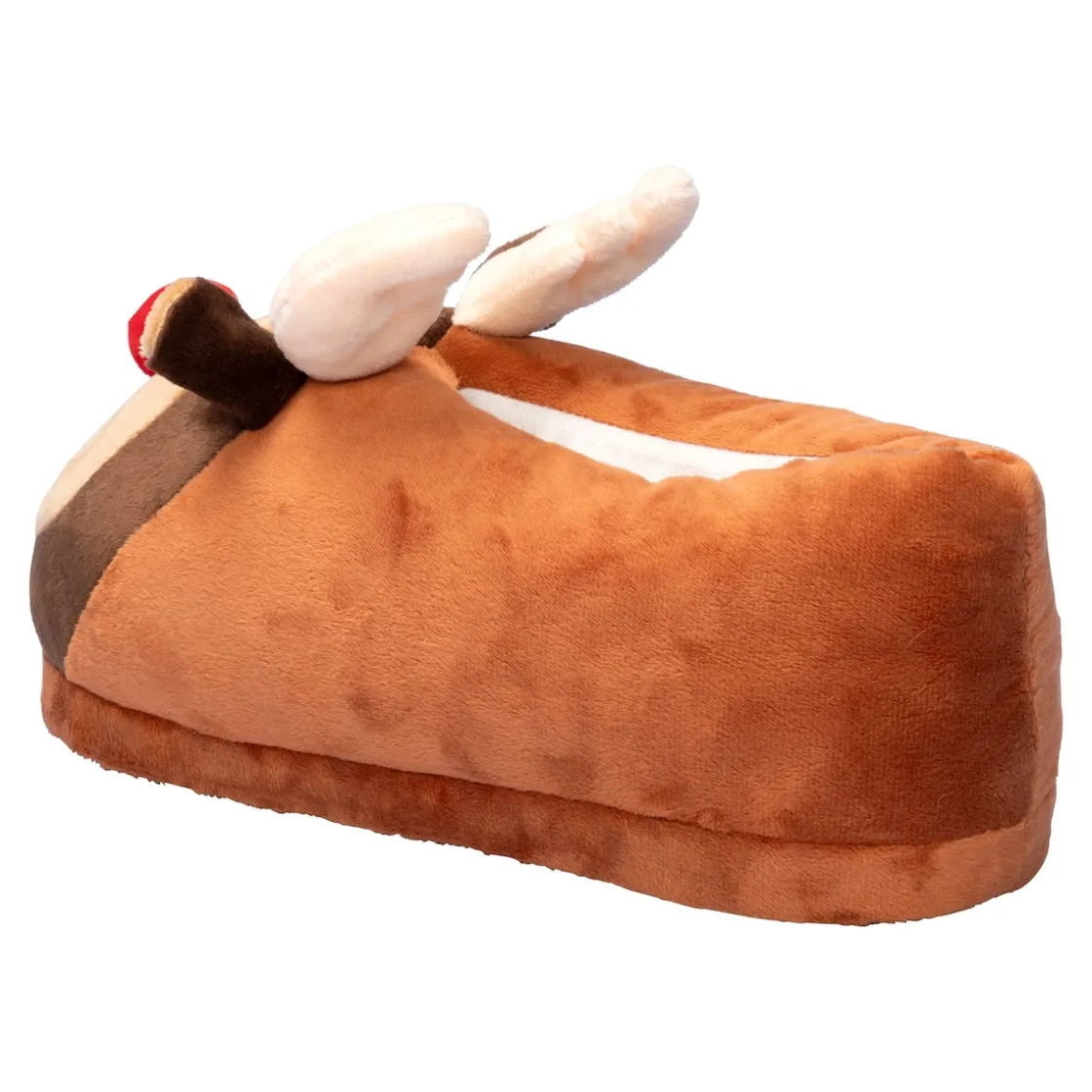Weihnachtsdekoration·Weitere Weihnachtsdeko|Hausschuhe|Die moderne Hausfrau Kuschelhausschuh „Rentier“