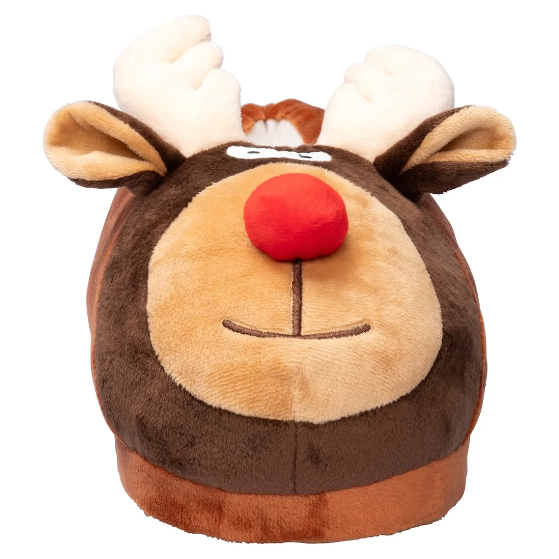 Weihnachtsdekoration·Weitere Weihnachtsdeko|Hausschuhe|Die moderne Hausfrau Kuschelhausschuh „Rentier“