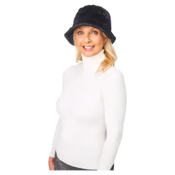 Mützen & Hüte ·Sonnenhüte & -Schilder|Die moderne Hausfrau Kuschel-Hut „Olga“ schwarz