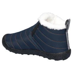 Stiefeletten|Die moderne Hausfrau Kuschel-Kurzstiefelette „Flexi“ marine