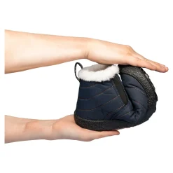 Stiefeletten|Die moderne Hausfrau Kuschel-Kurzstiefelette „Flexi“ marine