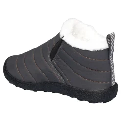 Stiefeletten|Die moderne Hausfrau Kuschel-Kurzstiefelette „Flexi“ anthrazit