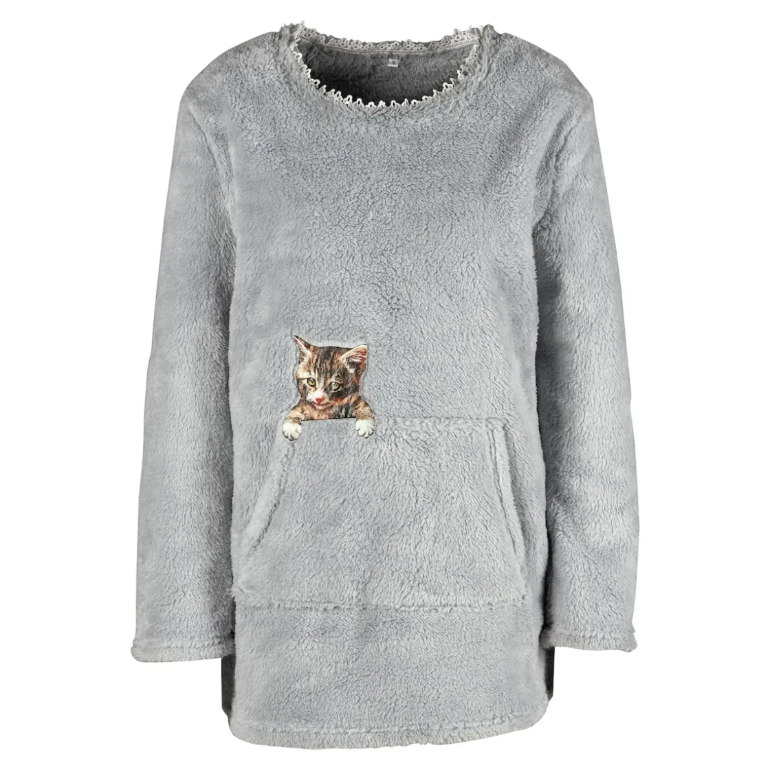 Shirts|Die moderne Hausfrau Kuschel-Pullover "Kater Carlo"