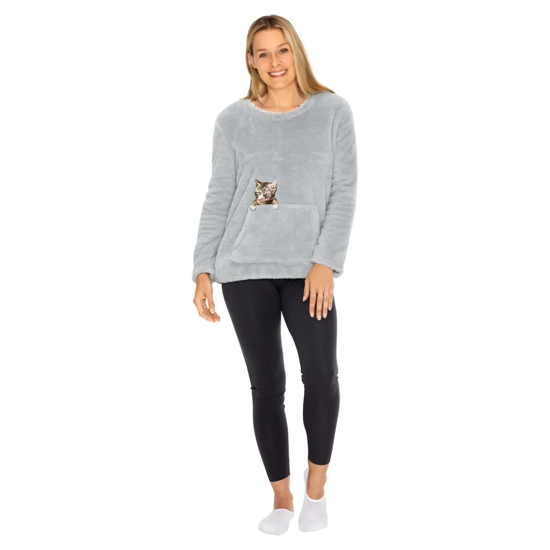 Shirts|Die moderne Hausfrau Kuschel-Pullover "Kater Carlo"