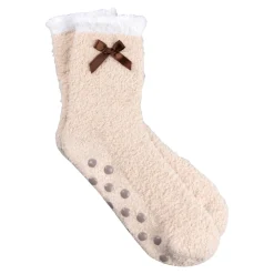 Socken|Die moderne Hausfrau Kuschelsocken „Schleife“, 1 Paar
