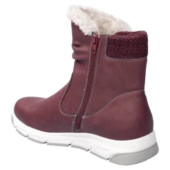 Stiefel|Die moderne Hausfrau Kuschelstiefel „Flora“ bordeaux