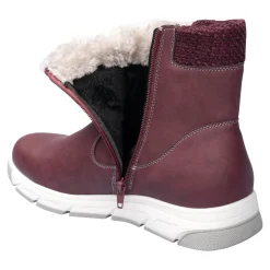 Stiefel|Die moderne Hausfrau Kuschelstiefel „Flora“ bordeaux