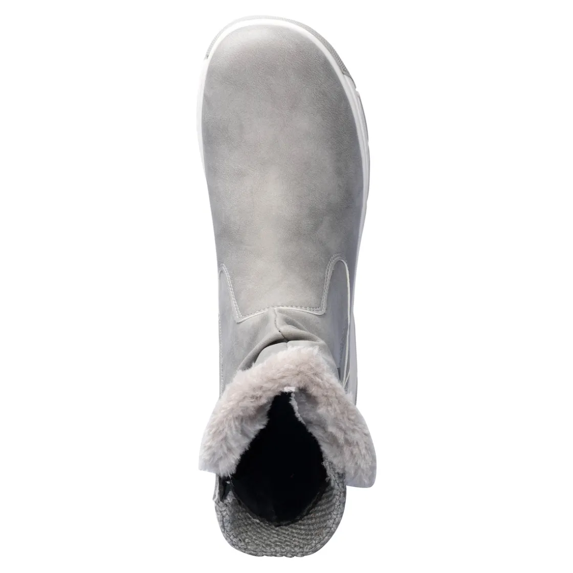 Stiefel|Die moderne Hausfrau Kuschelstiefel „Flora“ grau