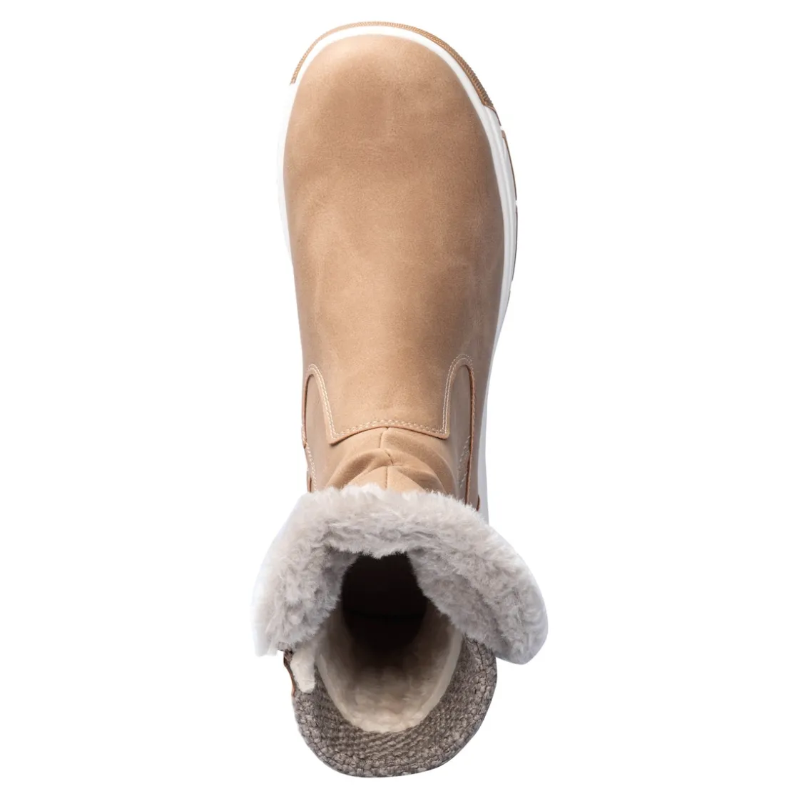 Stiefel|Die moderne Hausfrau Kuschelstiefel „Flora“ taupe