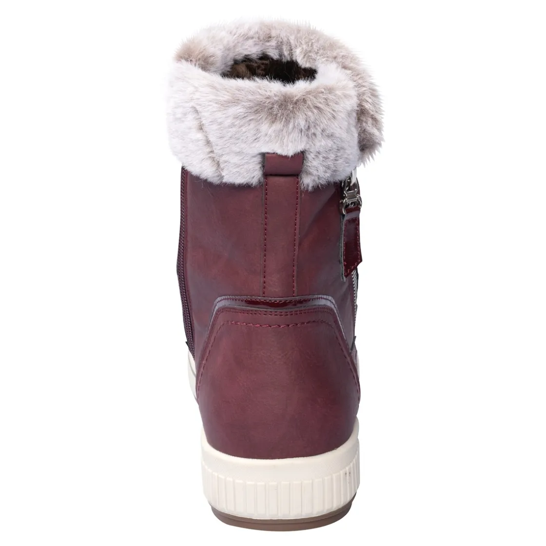 Stiefel|Die moderne Hausfrau Kuschelstiefel „Florine“ bordeaux