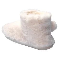 Hausschuhe|Die moderne Hausfrau Kuschelstiefel mit Bommel