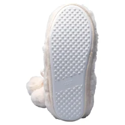 Hausschuhe|Die moderne Hausfrau Kuschelstiefel mit Bommel