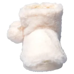 Hausschuhe|Die moderne Hausfrau Kuschelstiefel mit Bommel