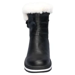 Damen Die moderne Hausfrau Kuschel-Stiefel mit Leder „Carina“