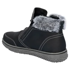 Stiefeletten|Die moderne Hausfrau Kuschel-Stiefelette „Carmen“ schwarz