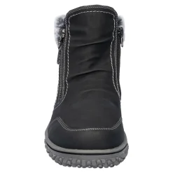 Stiefeletten|Die moderne Hausfrau Kuschel-Stiefelette „Carmen“ schwarz