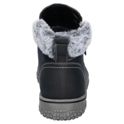 Stiefeletten|Die moderne Hausfrau Kuschel-Stiefelette „Carmen“ schwarz