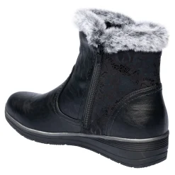 Stiefeletten|Die moderne Hausfrau Kuschel-Stiefelette mit Leder „Mona“