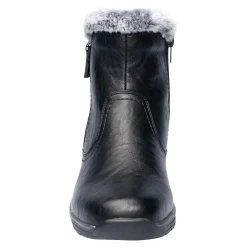 Stiefeletten|Die moderne Hausfrau Kuschel-Stiefelette mit Leder „Mona“