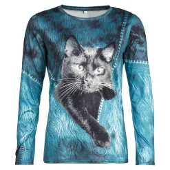 Shirts|Tierfreunde|Die moderne Hausfrau Langarmshirt "Kater Felix"