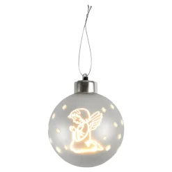 Weihnachtsdekoration·Weihnachtsbaumschmuck|Weihnachtsdekoration·Weihnachtsbeleuchtung|Die moderne Hausfrau LED-Christbaumkugel "betender Engel"