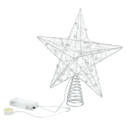 Weihnachtsdekoration·Weihnachtsbaumschmuck|Weihnachtsdekoration·Weihnachtsbeleuchtung|Die moderne Hausfrau LED-Christbaumspitze silberfarben