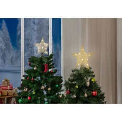 Weihnachtsdekoration·Weihnachtsbaumschmuck|Weihnachtsdekoration·Weihnachtsbeleuchtung|Die moderne Hausfrau LED-Christbaumspitze silberfarben