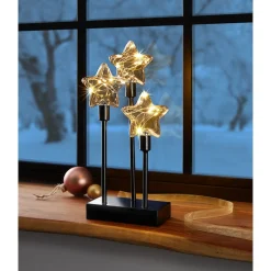 Weihnachtsdekoration·Weihnachtsbeleuchtung|Dekofiguren|Die moderne Hausfrau LED-Deko „Sternen-Trio“