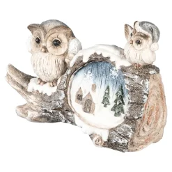 Weihnachtsdekoration·Weihnachtsbeleuchtung|Dekofiguren|Die moderne Hausfrau LED-Dekofigur „Eulen“