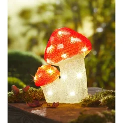 Dekofiguren|Herbstdekoration|Die moderne Hausfrau LED-Dekofigur "Leuchtpilze"